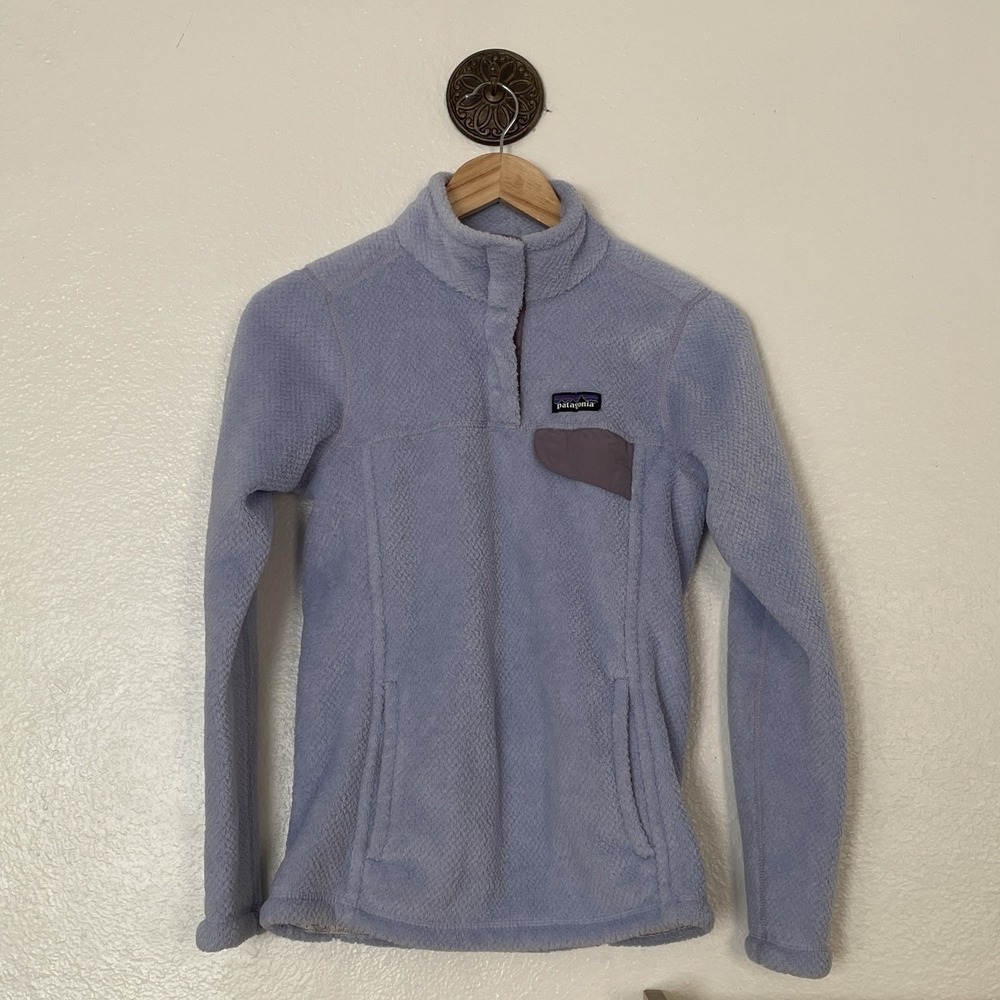 Patagonia Re Tool Snap T Sweater Womens XS Periwinkle Fleece‎ Pullover
